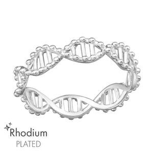 Sterling Silver DNA Infinity Band